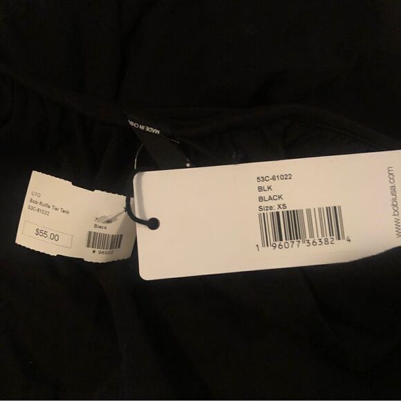 Revolve x Bobi Light Weight Jersey Layered Cami Tank‎ in Black Size XS - Picture 7 of 7